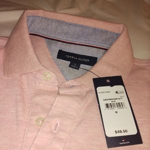Tommy Hilfiger pink men polo